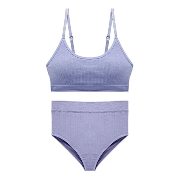 High quality Simple Solid Color Comfortable Seamless Bra Pure Cotton Lightweight Breathable Seamless