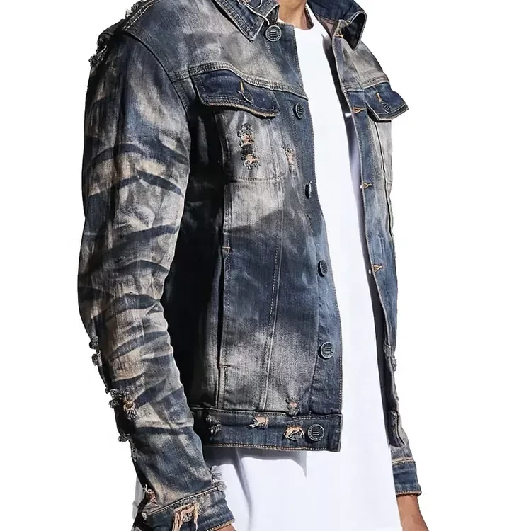 Fashion male jeans jackets tops long sleeve denim coat