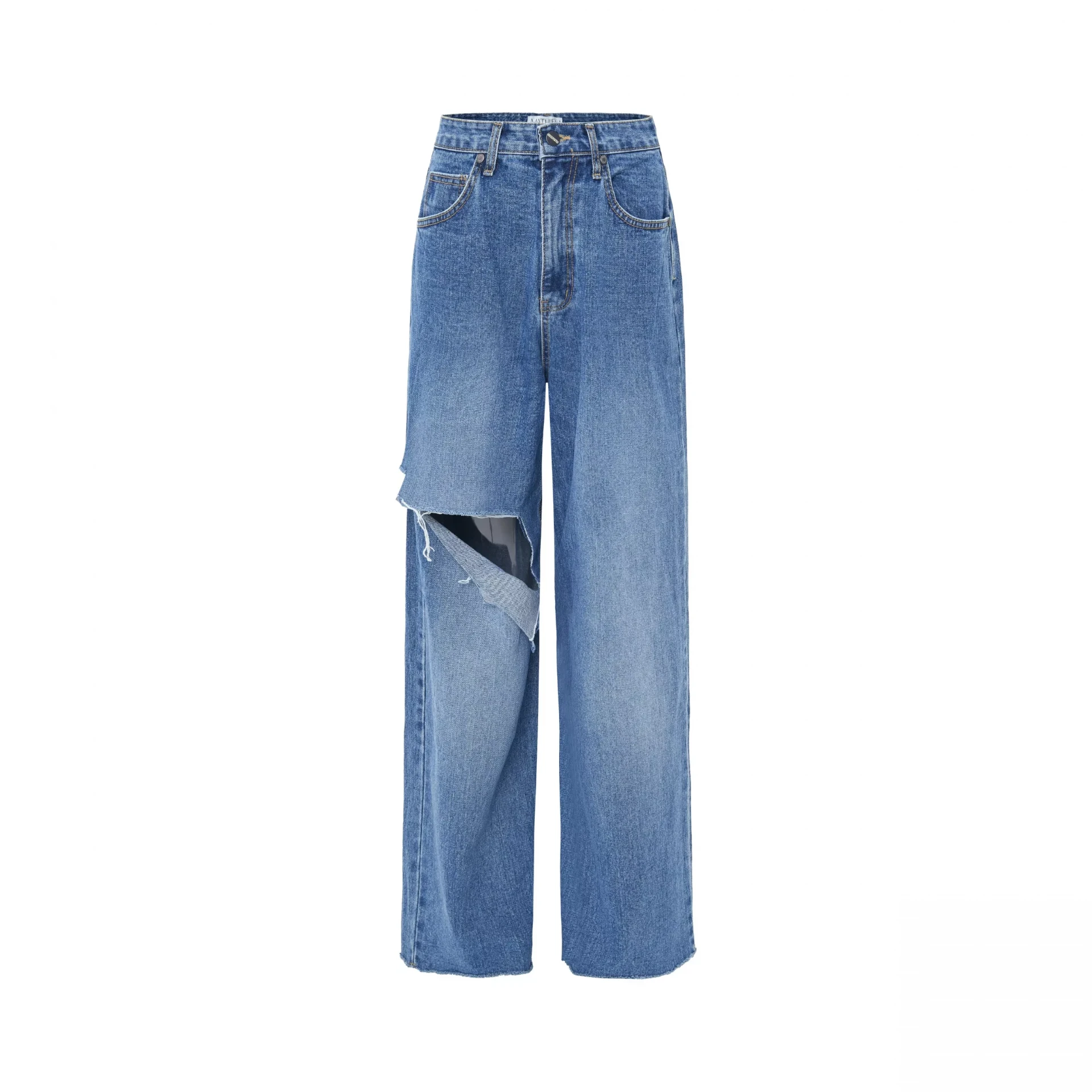 2024 Wholesale High Quality Casual Women's Jeans Loose Straight Leg Women's High Waist Jea