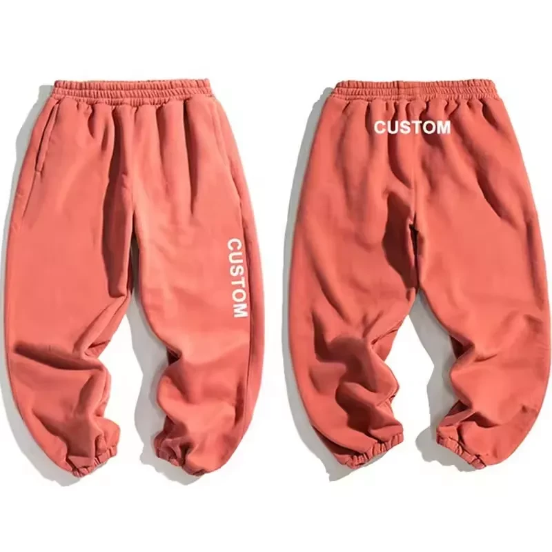 Heavyweight Baggy Fleece trousers Sweatpants Stacked Joggers Pants Trousers