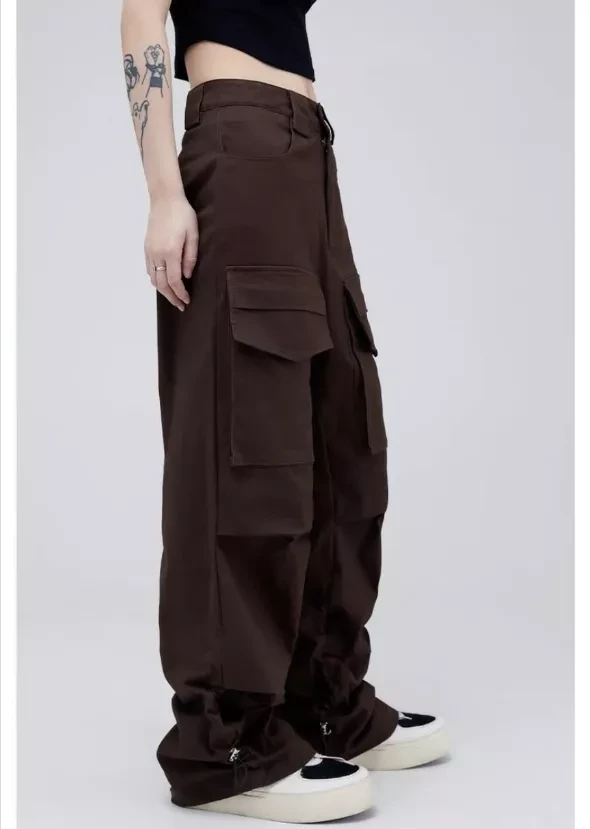Women's rugged cargo pants trousers casual workwear twill Pants work clothing