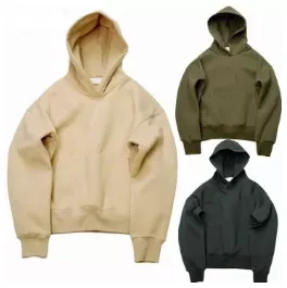 Men's custom hoodie jackets 100% Cotton Long Sleeve custom pullover hoodies