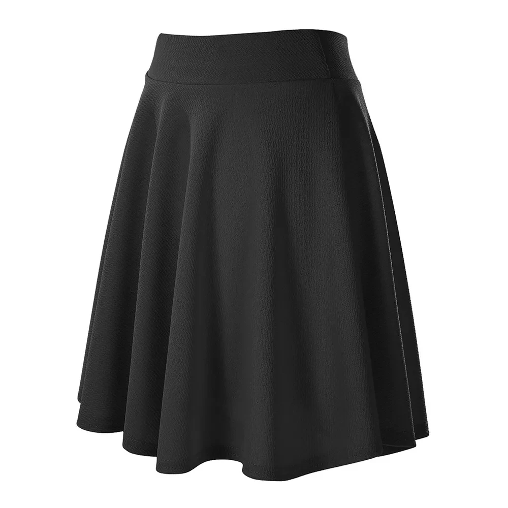 Women's Basic Versatile Stretchy Flared Casual Mini Skater Skirt