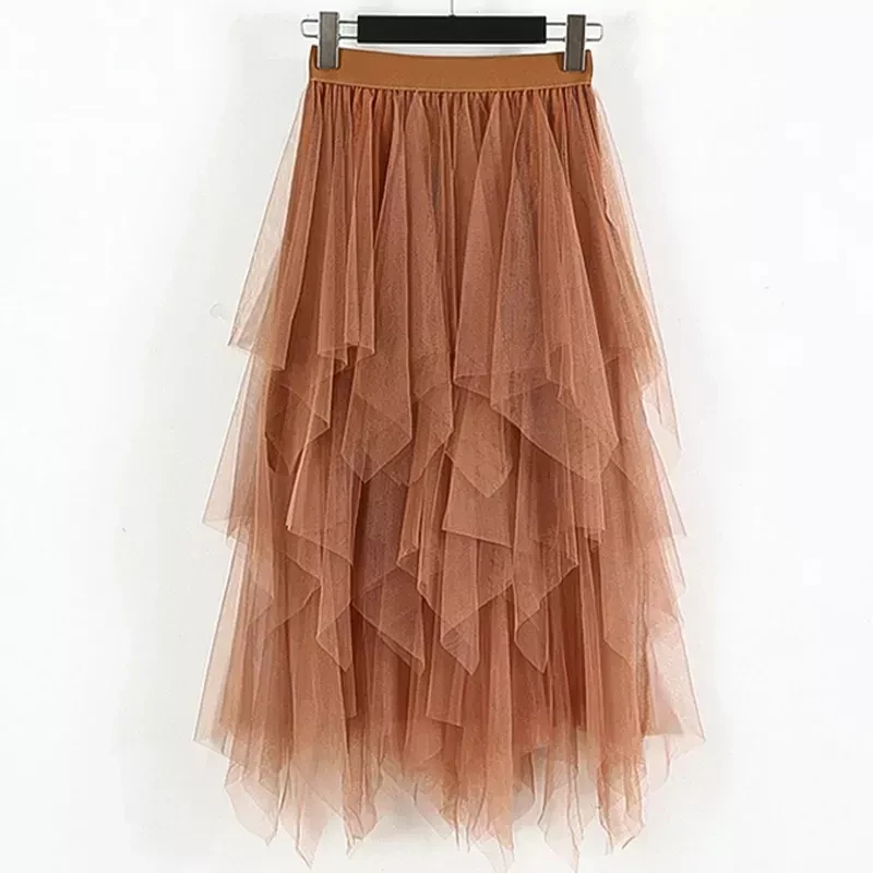 Length many layers pleated long skirt vintage high waisted A line satin skirts