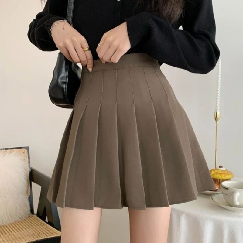 2024 Autumn Korean Skirt Shorts Women High Waist Sexy Mini Skirt School Short Pleated Kawaii Japanes